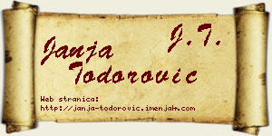 Janja Todorović vizit kartica